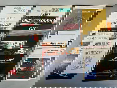 Group of 1950s - 1960s Mercury Dealership Advertising Brochures