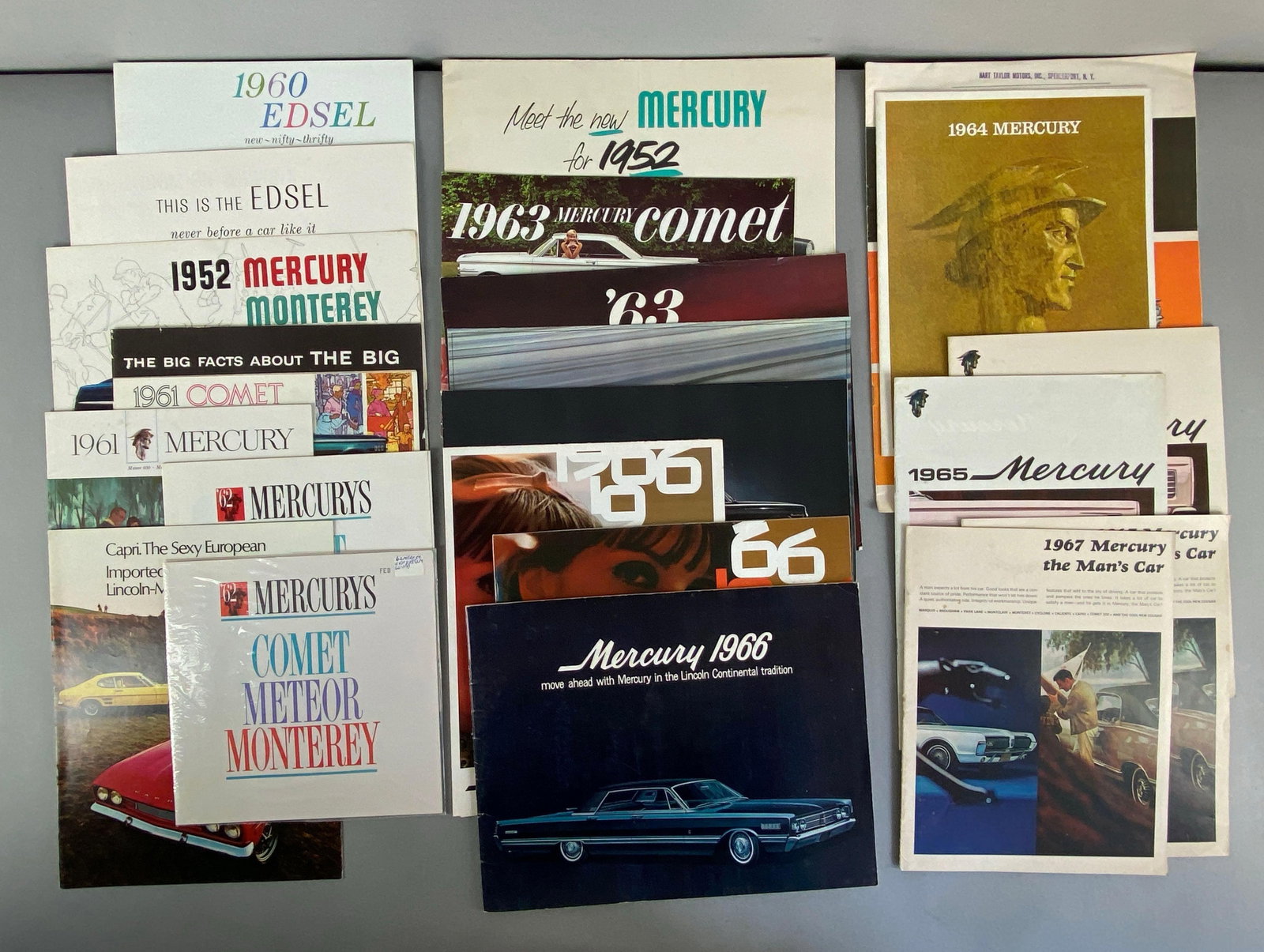 Group of 1950s - 1960s Mercury Dealership Advertising Brochures (1 of 3)