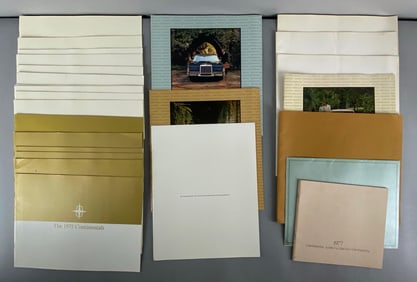 Group of 1970s - 1980s Lincoln Dealership Advertising Brochures