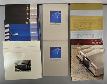 Group of 1980s Lincoln Dealership Advertising Brochures