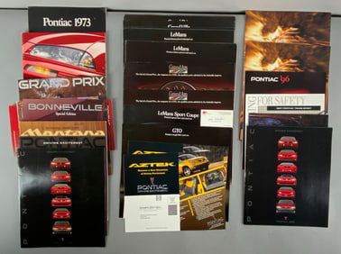 Group of Pontiac Dealership Advertising Brochures
