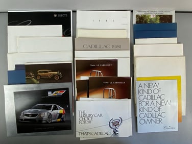 Group of Cadillac Dealership Advertising Brochures