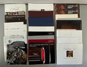 Group of Cadillac Dealership Advertising Brochures