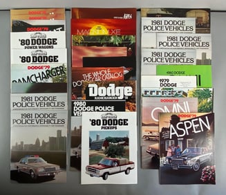 Group of 1970s - 1980s Dodge Dealership Advertising Brochures