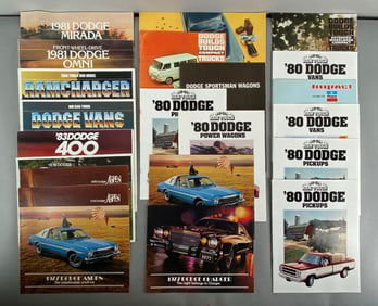 Group of Dodge Dealership Advertising Brochures