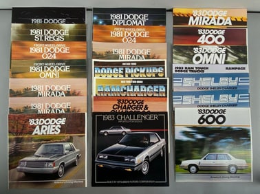 Group of 1980s Dodge Dealership Advertising Brochures