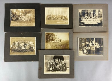 Group of 7 Antique Cabinet Cards