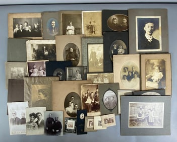 Group of Antique Cabinet Cards and Photographs