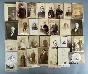 Group of Antique St Louis Cabinet Cards
