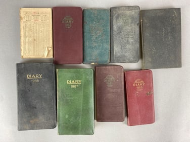 Group of 9 1950s - 1960s Dairies