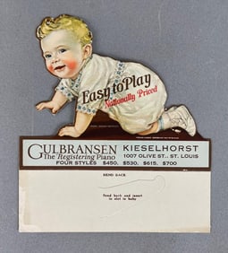Antique Gulbransen Registering Piano Paper Advertising