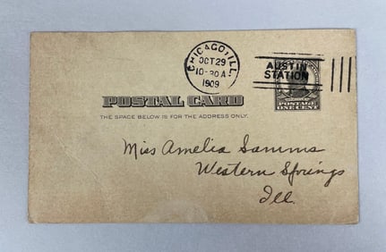 Homemade Halloween Invitation Postcard