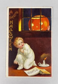 Clapsaddle Thrilling Halloween Postcard