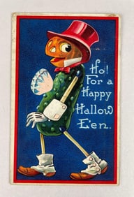Jack O Lantern Halloween Postcard