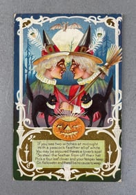 Witches Halloween Postcard