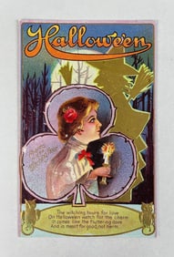 Witch Halloween Postcard