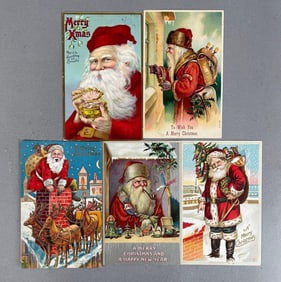 Postcards - 5 Santa