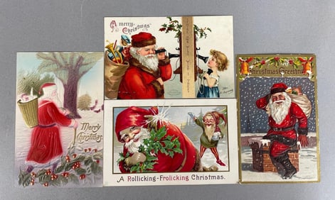 Postcards - 12 Santa