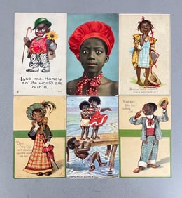 Postcards - 6 Black Americana