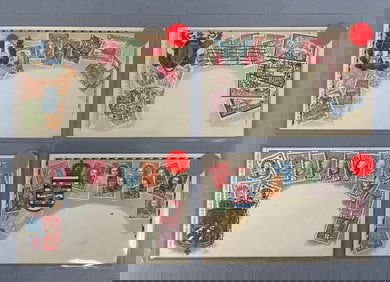 Postcards - 20 World Stamp