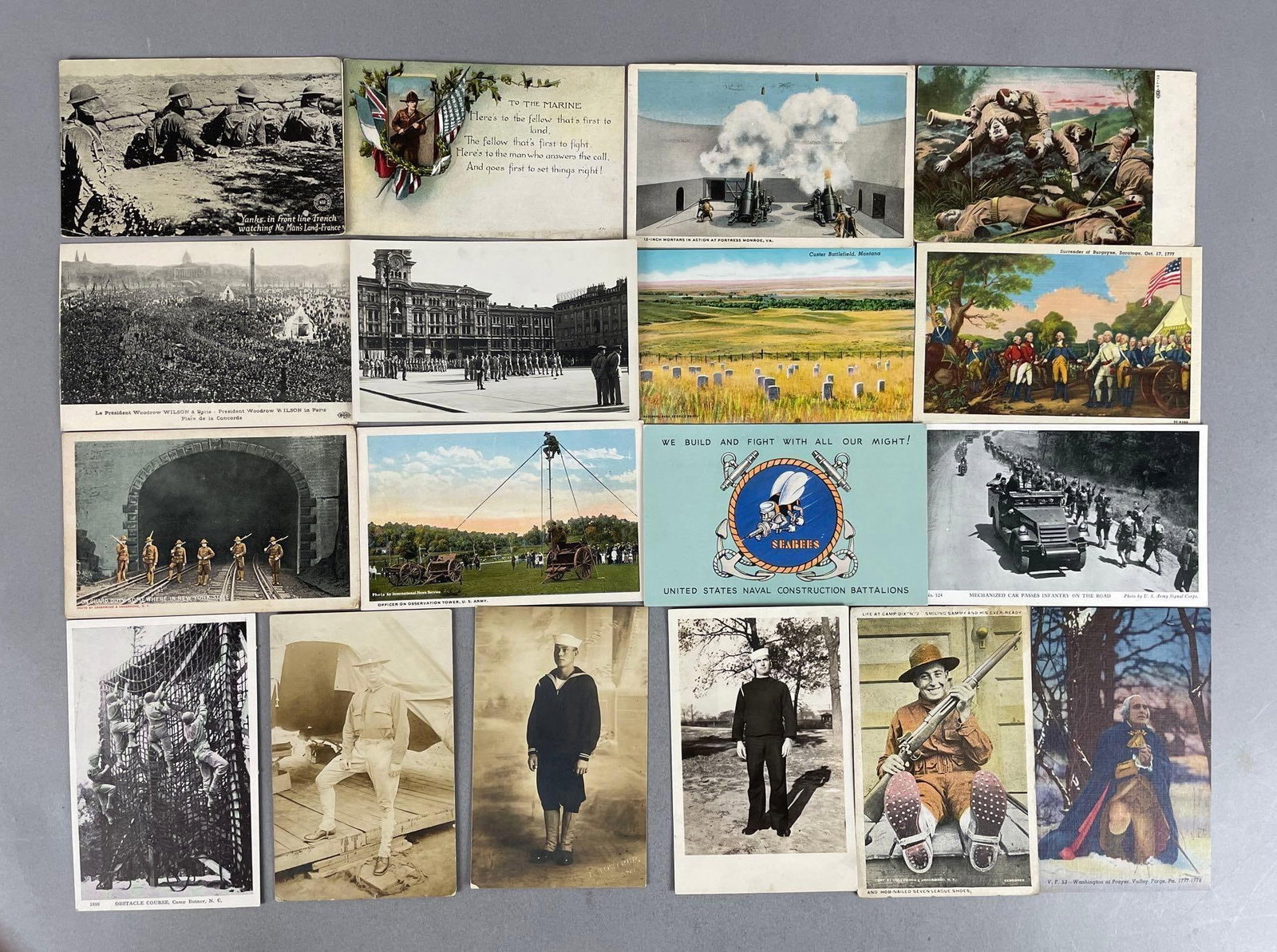 Postcards - 50+ Military: Includes real photo, soldiers, battlefield