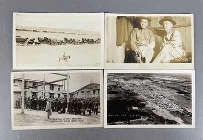Postcards - 12 Camp Custer Real Photo