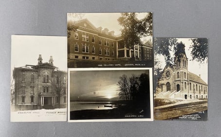 Postcards - 12 Michigan Real Photo