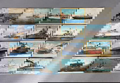 Postcards - 50+ Military Ships and More