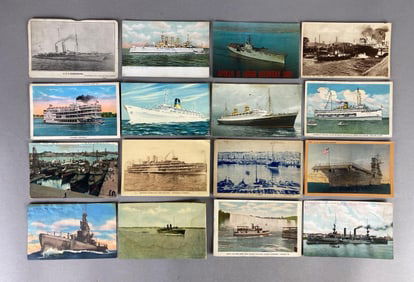 Postcards - 50+ Military Ships and More