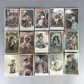 Postcards - 40+ Hand Tinted Women