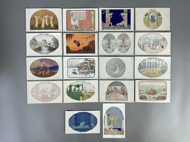 Postcards - 18 Le Mail Children Art