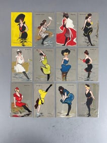 Postcards - Set of 12 Artist Signed Bathing Beauties
