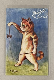Tuck Louis Wain Signed Diabolo The Stick Trick Postcard