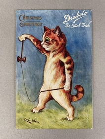 Tuck Louis Wain Signed Diabolo The Stick Trick Postcard