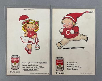 Postcards - 2 Campbells Soup Kids Advertising