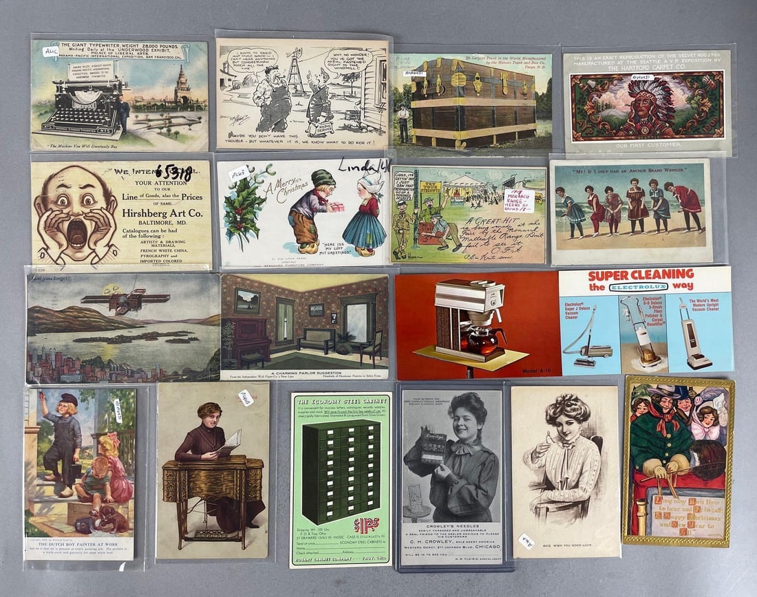 Postcards - 120+ Household Advertising (1 of 4)