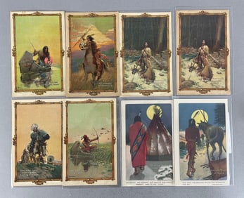 Postcards - 8 Round Oak Range Advertising