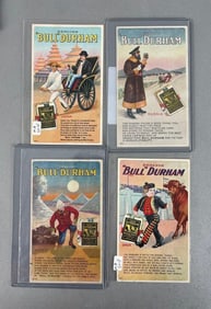 Postcards - 4 Bull Durham Cigarette Advertising