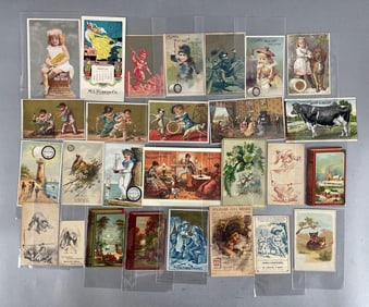 Group of Approximately 100 Trade Cards