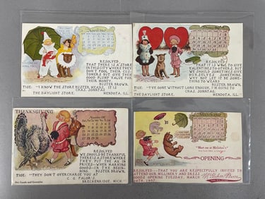 Postcards - 18 R.F. Outcault Calendar