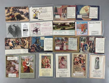 Postcards - 80+ Calendar Advertising