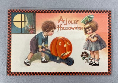 Winsch Jolly Halloween Postcard