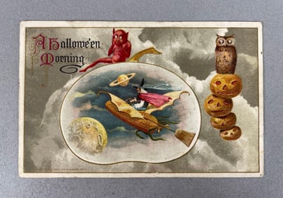 Winsch Halloween Morning Postcard