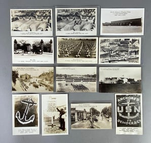 Postcards - 13 Real Photo Great Lakes Illinois US Naval Training Center