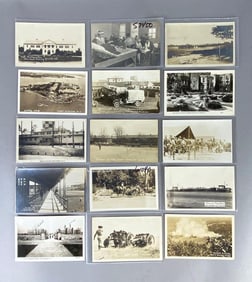 Postcards - 15 Real Photo US Military Camps/Bases