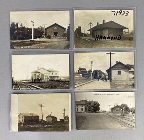Postcards - 6 Real Photo Wisconsin Railroad
