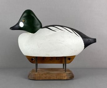 2009 Patrick J Gregory Signed Goldeneye Duck Decoy
