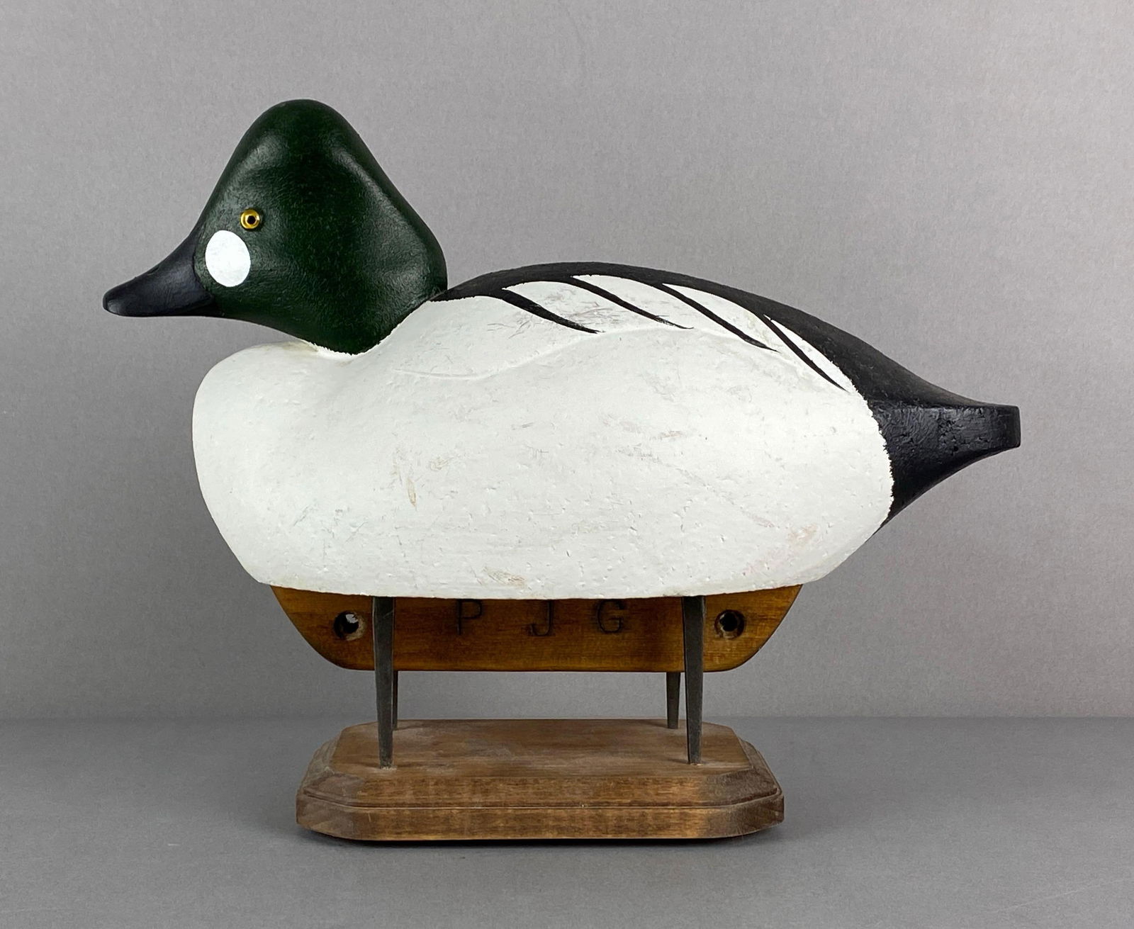 2009 Patrick J Gregory Signed Goldeneye Duck Decoy