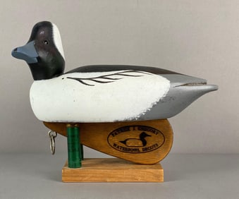 2010 Patrick J Gregory Signed Bufflehead Duck Decoy