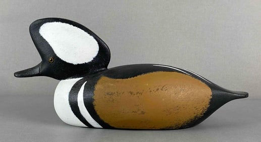 Patrick J Gregory Hooded Merganser Duck Decoy